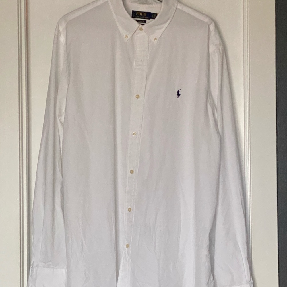 Ralph Lauren White Dress Shirt Classic Style